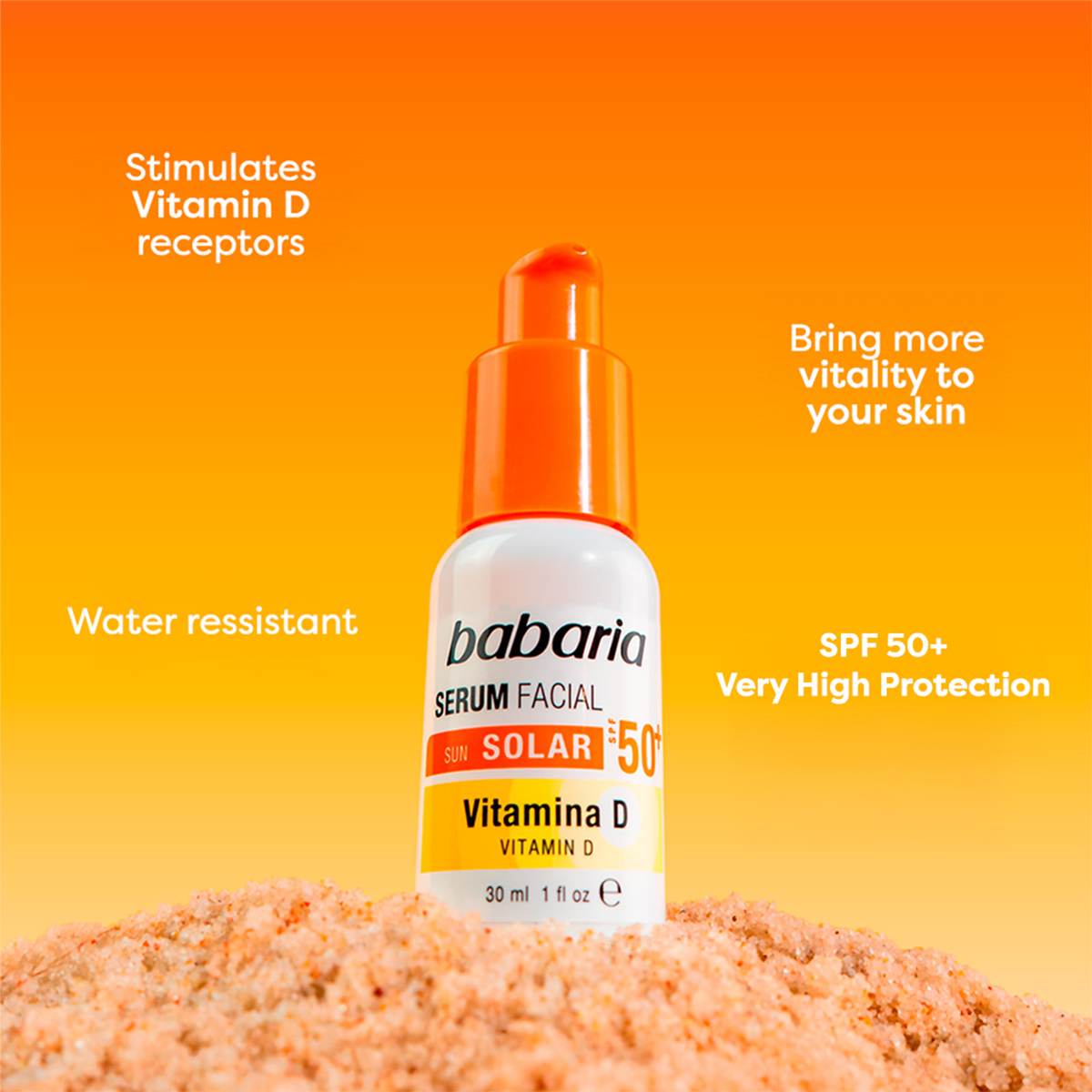 Babaria Facial Serum Vit D SPF50, 40ml