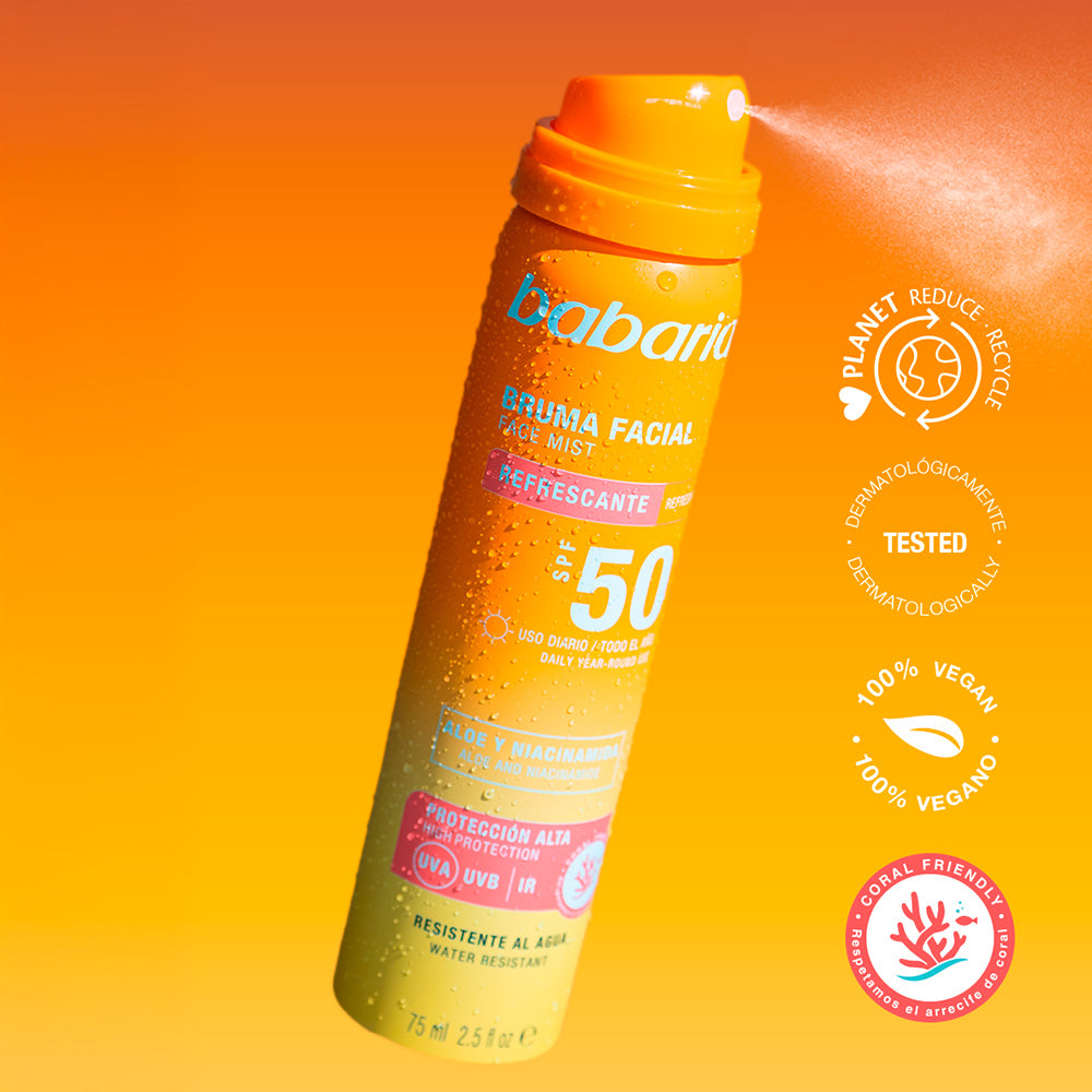 Babaria Sun Face Mist SPF50, 75 ml