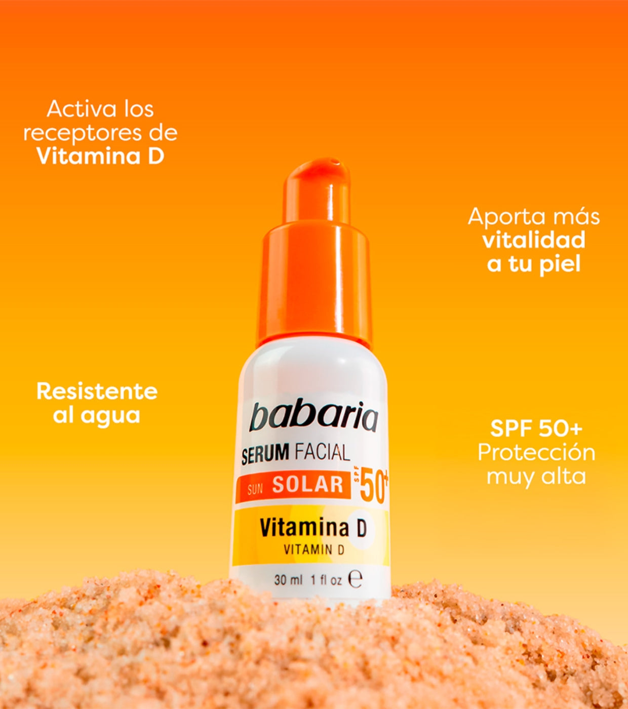 Babaria Facial Serum Sun Solar SPF50, 50ml