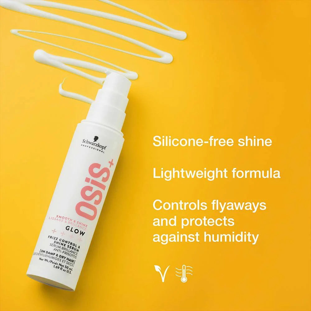 Schwarzkopf OSiS+ Glow Anti-Frizz Shine Serum, 50ml