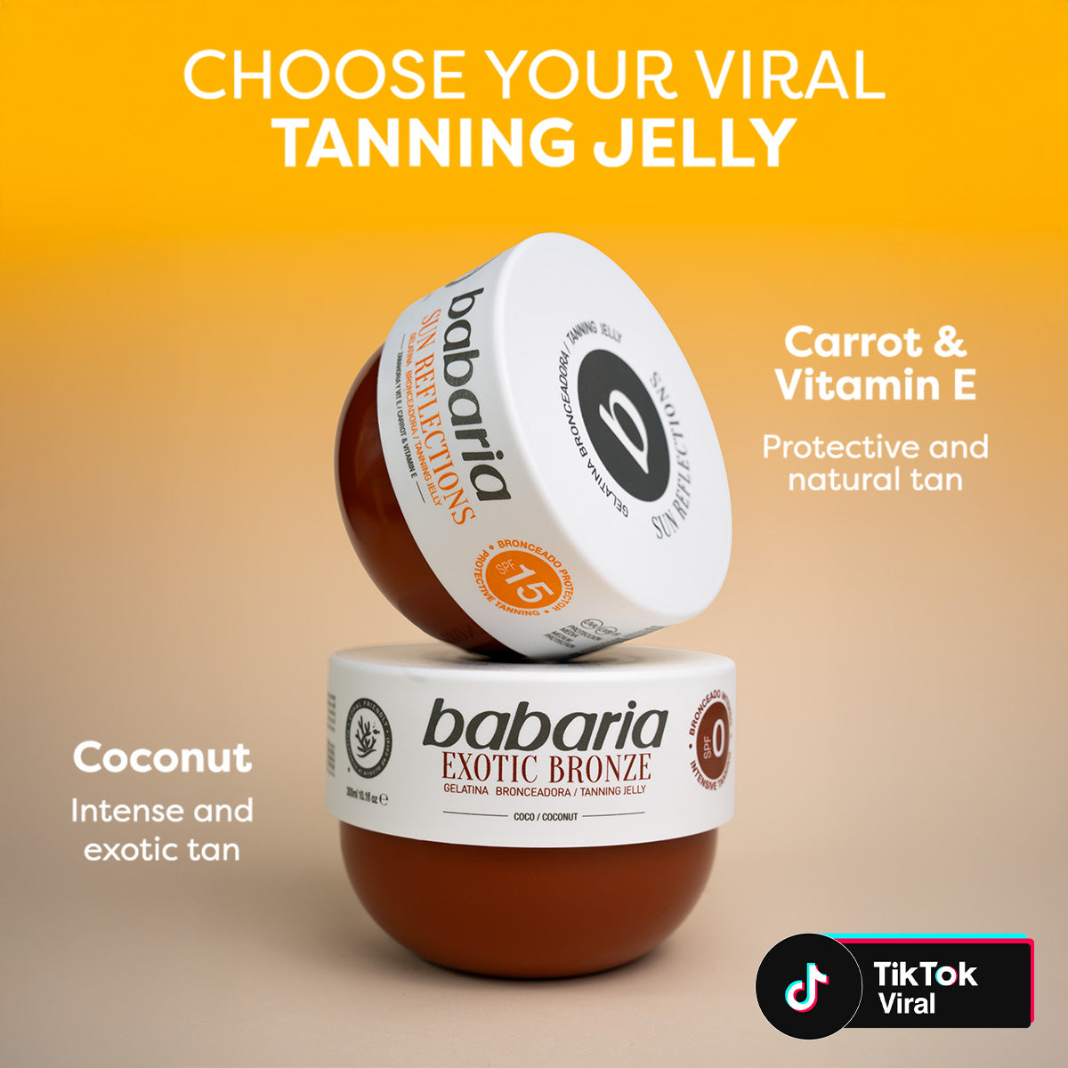 Babaria Sun Reflections Tan Jelly SPF 15, 300 ml