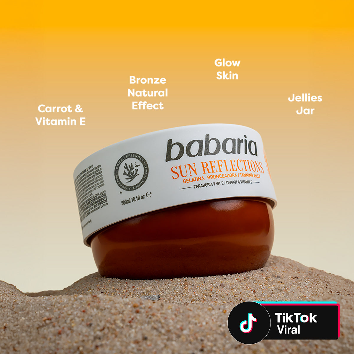 Babaria Sun Reflections Tan Jelly SPF 15, 300 ml