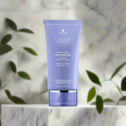 Alterna Bond Repair Protein Cream 5.1 oz tube, formulated to strengthen and repair damaged hair while providing intense moisture and improving resilience.
