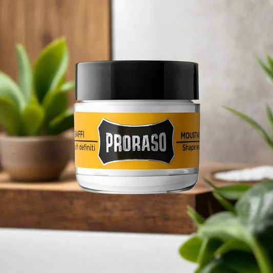 Lily and Co Essentials Proraso Moustache Wax 1024x1024, perfect for styling and holding your moustache in place.
